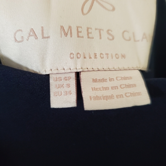 NEW Anthropologie Navy Blue One Shoulder Bow Gal Meets Glam Cocktail Dress 4 P - Picture 9 of 10